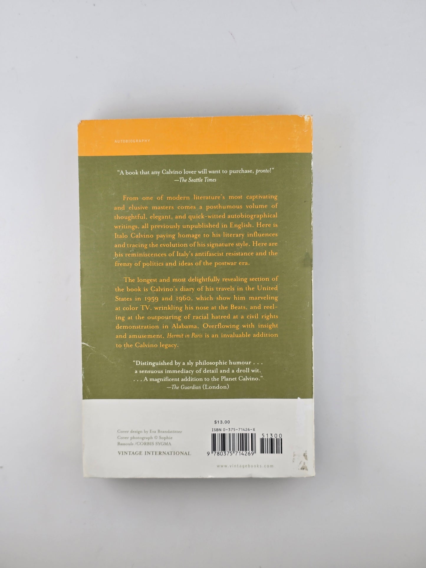 Hermit in Paris by Italo Calvino