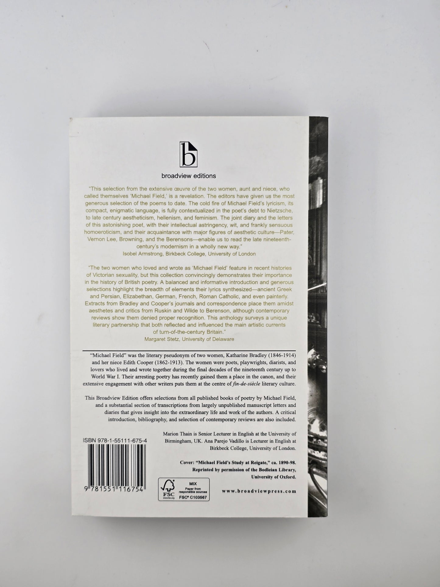 Michael Field, The Poet ed. by Marion Thain and Ana Parejo Vadillo