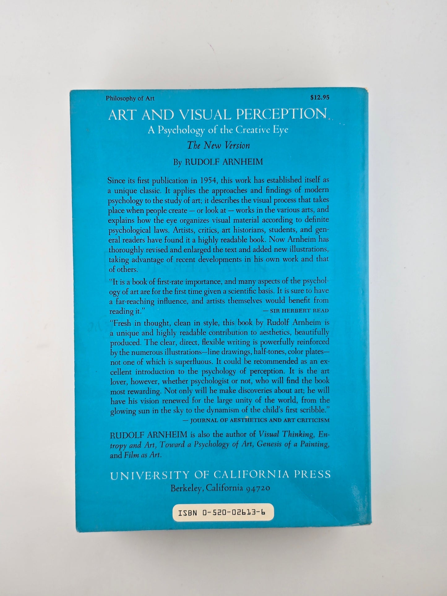 Art and Visual Perception by Rudolf Arnheim