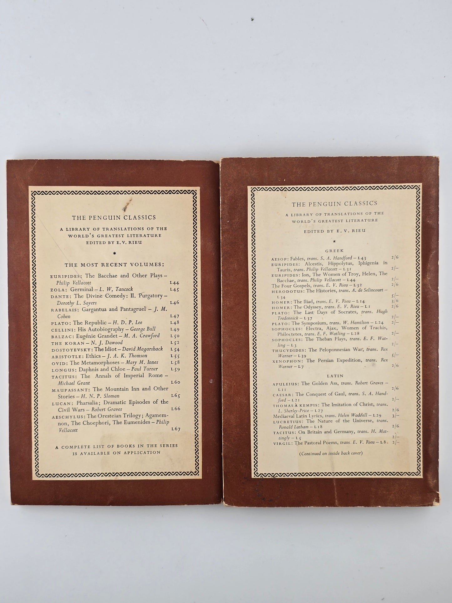Alcestis and The Bacchae (and other plays) by Euripides