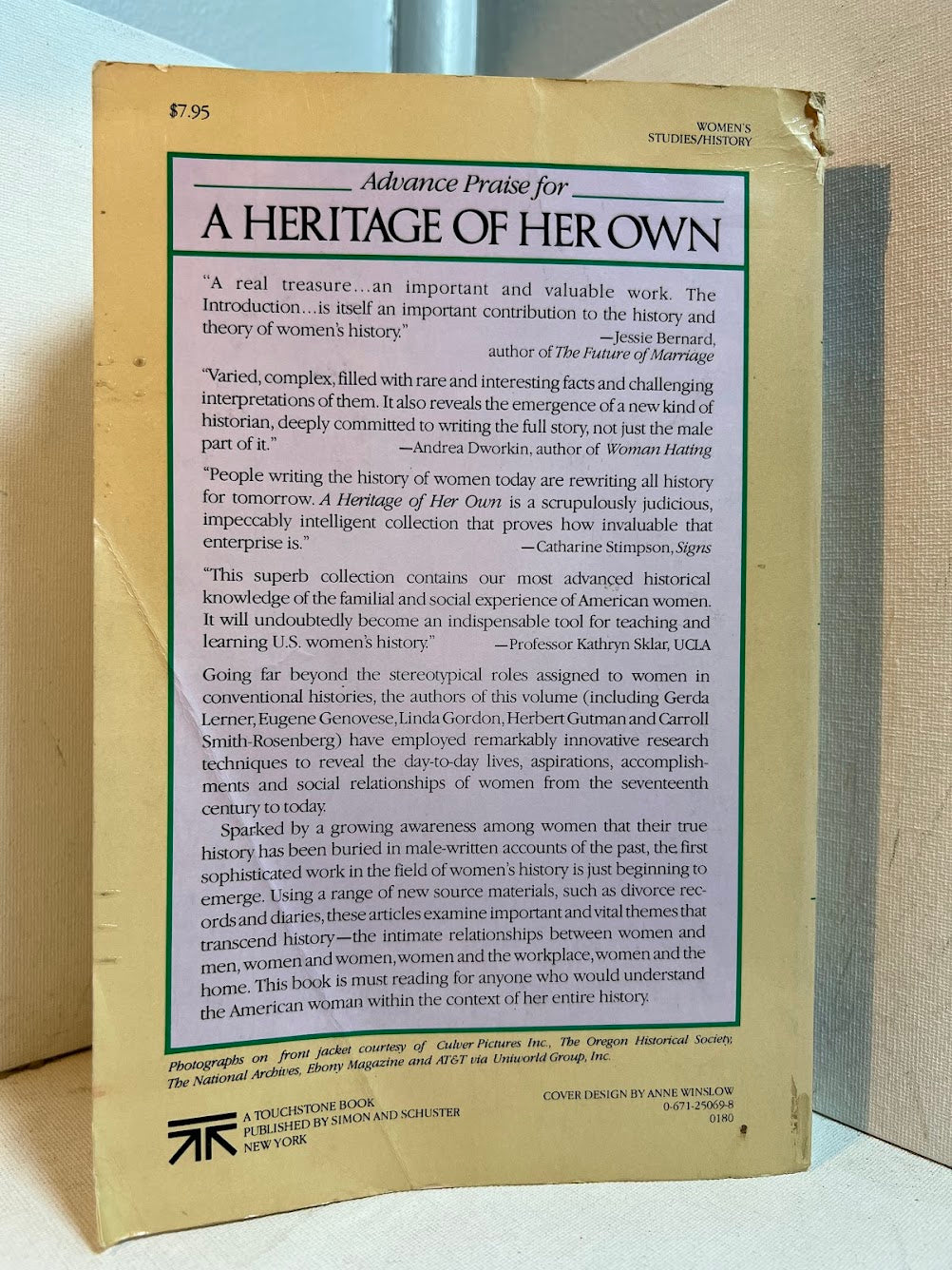 A Heritage of Her Own by Nancy F. Cott & Elizabeth H. Pleck