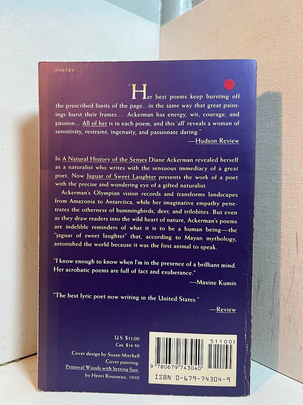 Jaguar of Sweet Laughter by Diane Ackerman