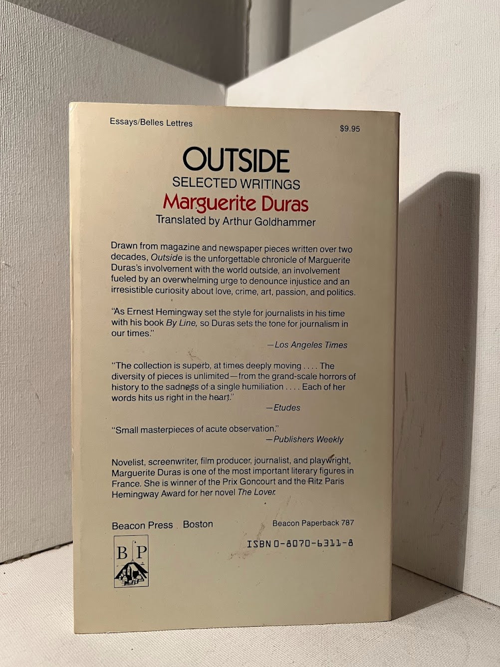 Outside (Selected Writings) by Marguerite Duras