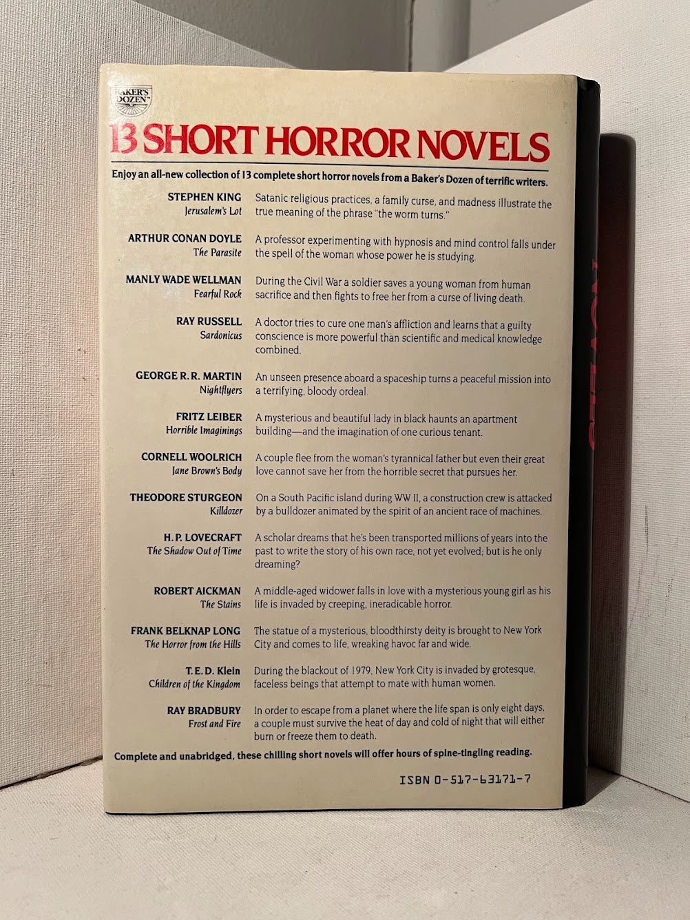 13 Short Horror Novels edited by Charles G. Waugh & Martin H. Greeneberg