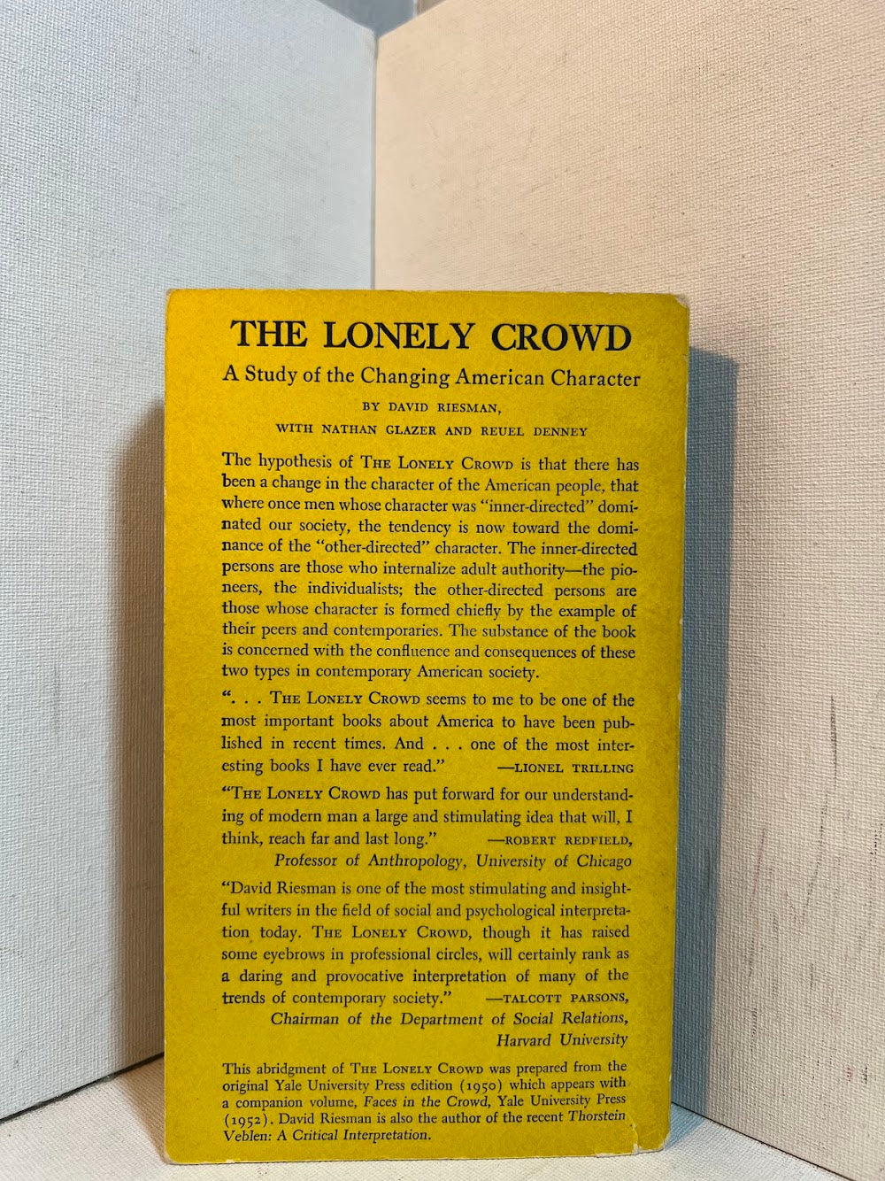 The Lonely Crowd by David Riesman