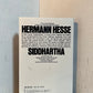 Siddhartha by Hermann Hesse