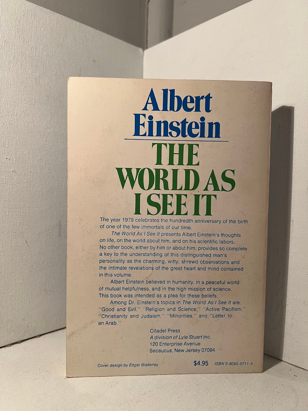 The World As I See It by Albert Einstein