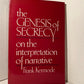 The Genesis of Secrecy: On the Interpretation of Narrative by Frank Kermode