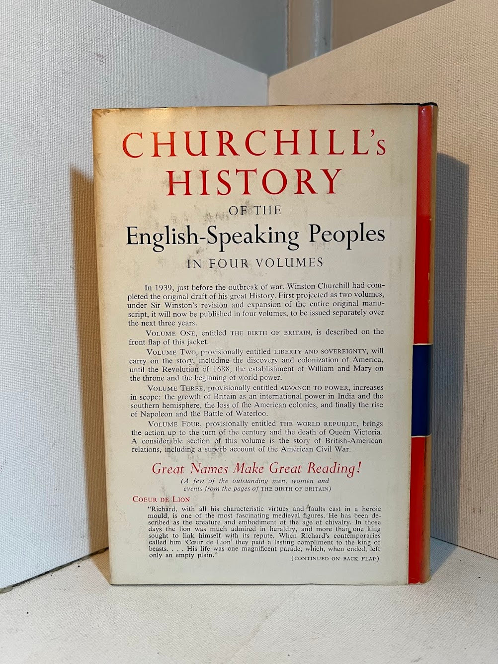 A History of the English Speaking Peoples by Winston Churchill