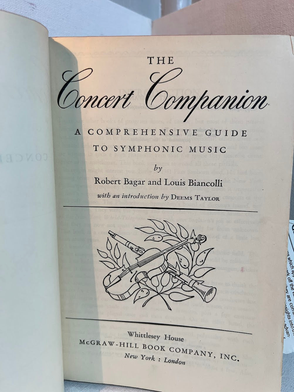 The Concert Companion by Robert Bagar and Louis Biancolli