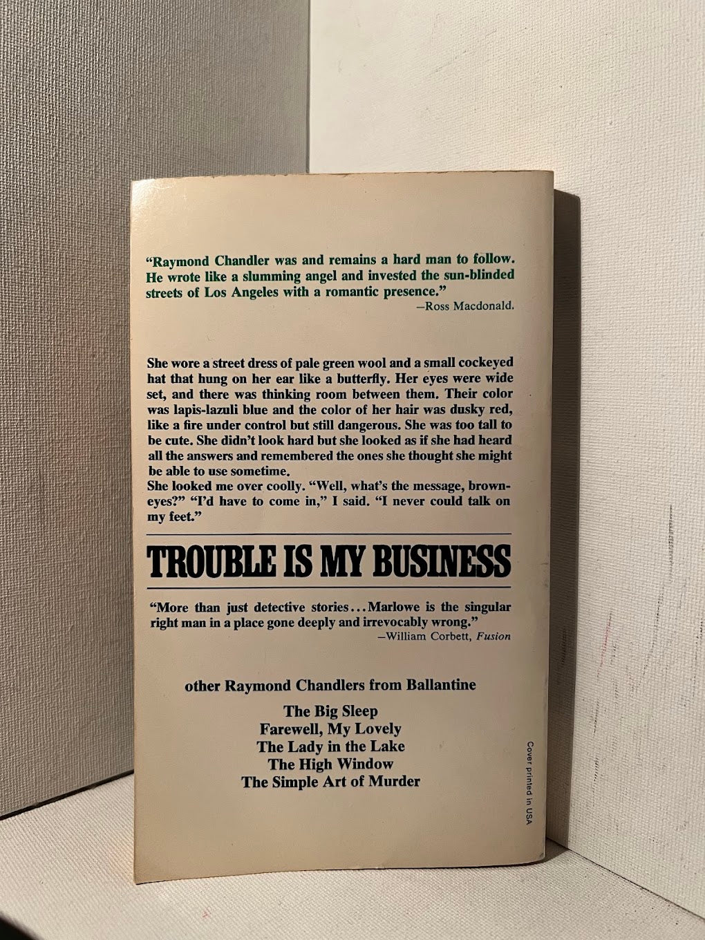 Trouble is My Business by Raymond Chandler