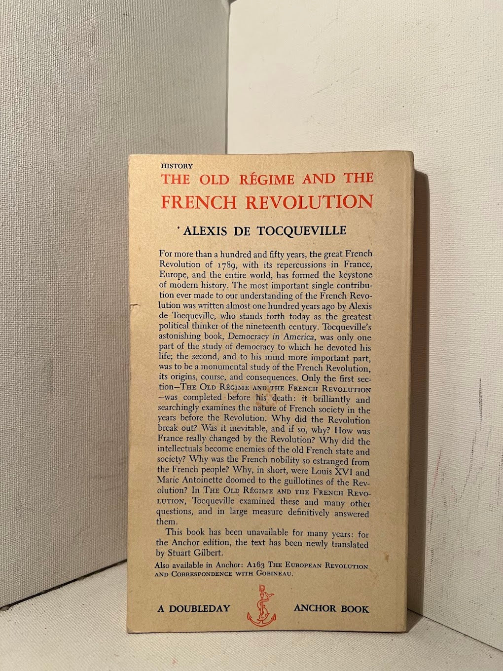 The Old Regime and The French Revolution by Alexis De Tocqueville