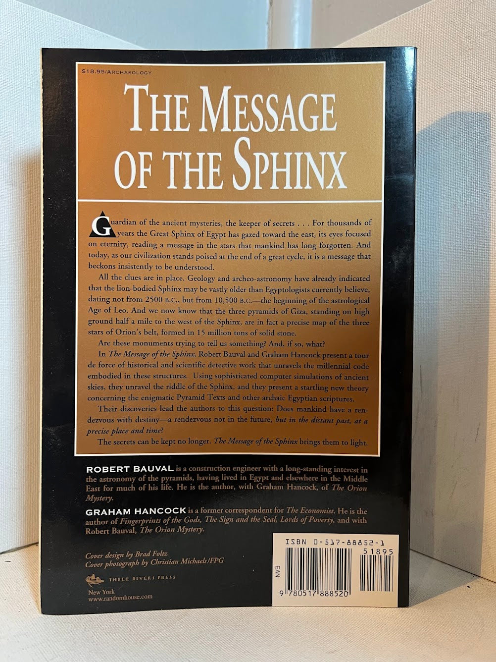 The Message of the Sphinx by Graham Hancock and Robert Bauval