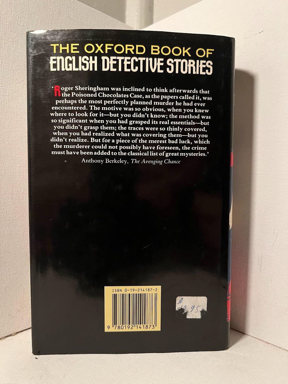 The Oxford Book of English Detective Stories edited by Patricia Craig