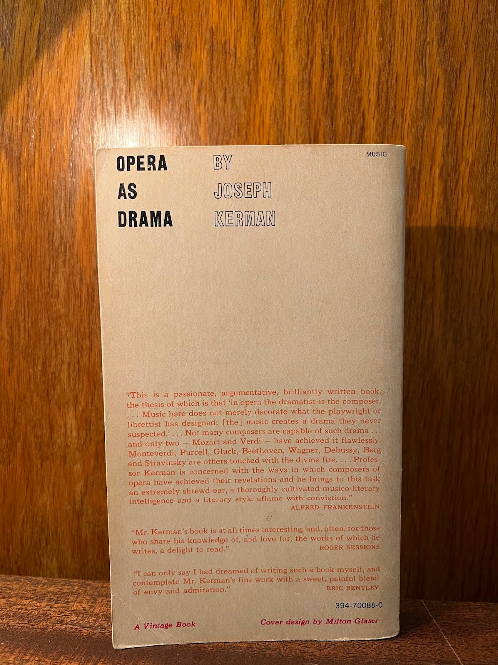 Opera as Drama by Joseph Kerman