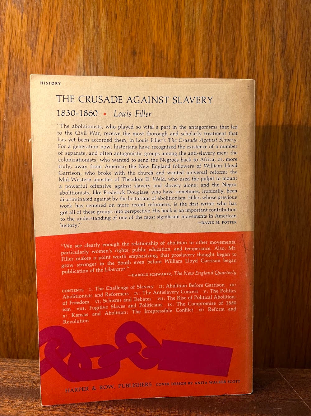 The Crusade Against Slavery 1830-1860 by Louis Filler