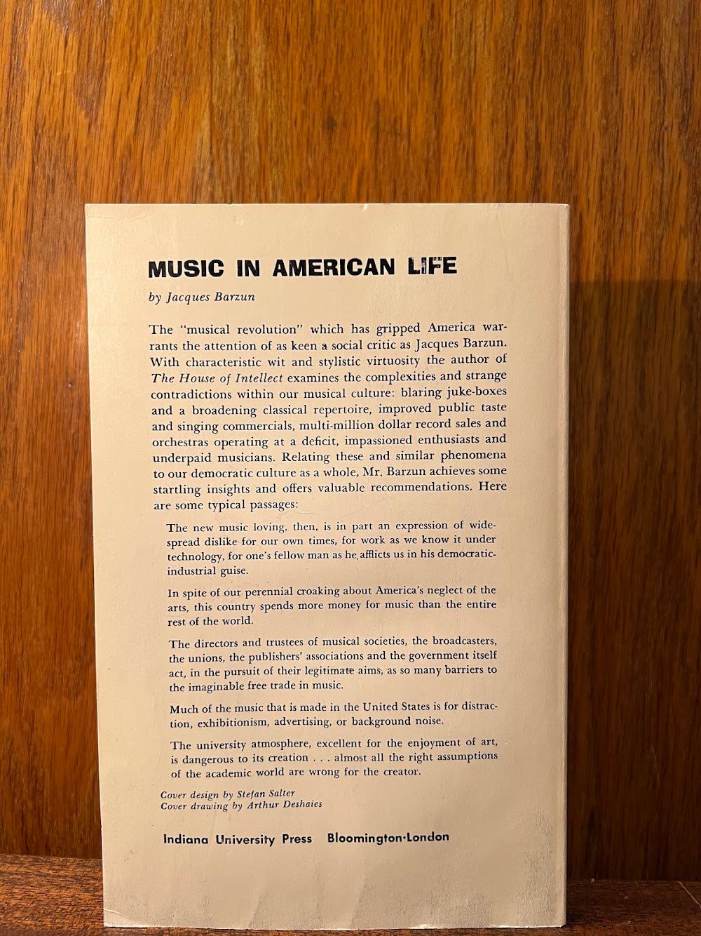 Music in American Life by Jacques Barzun