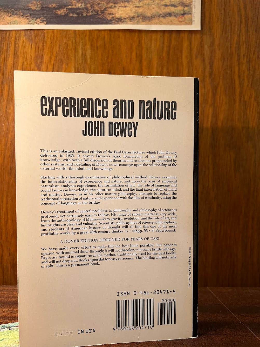 Experience and Nature by John Dewey