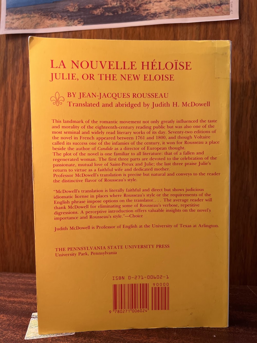 La Nouvelle Heloise by Jean Jacques Rousseau