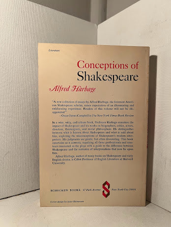 Conceptions of Shakespeare by Alfred Harbage