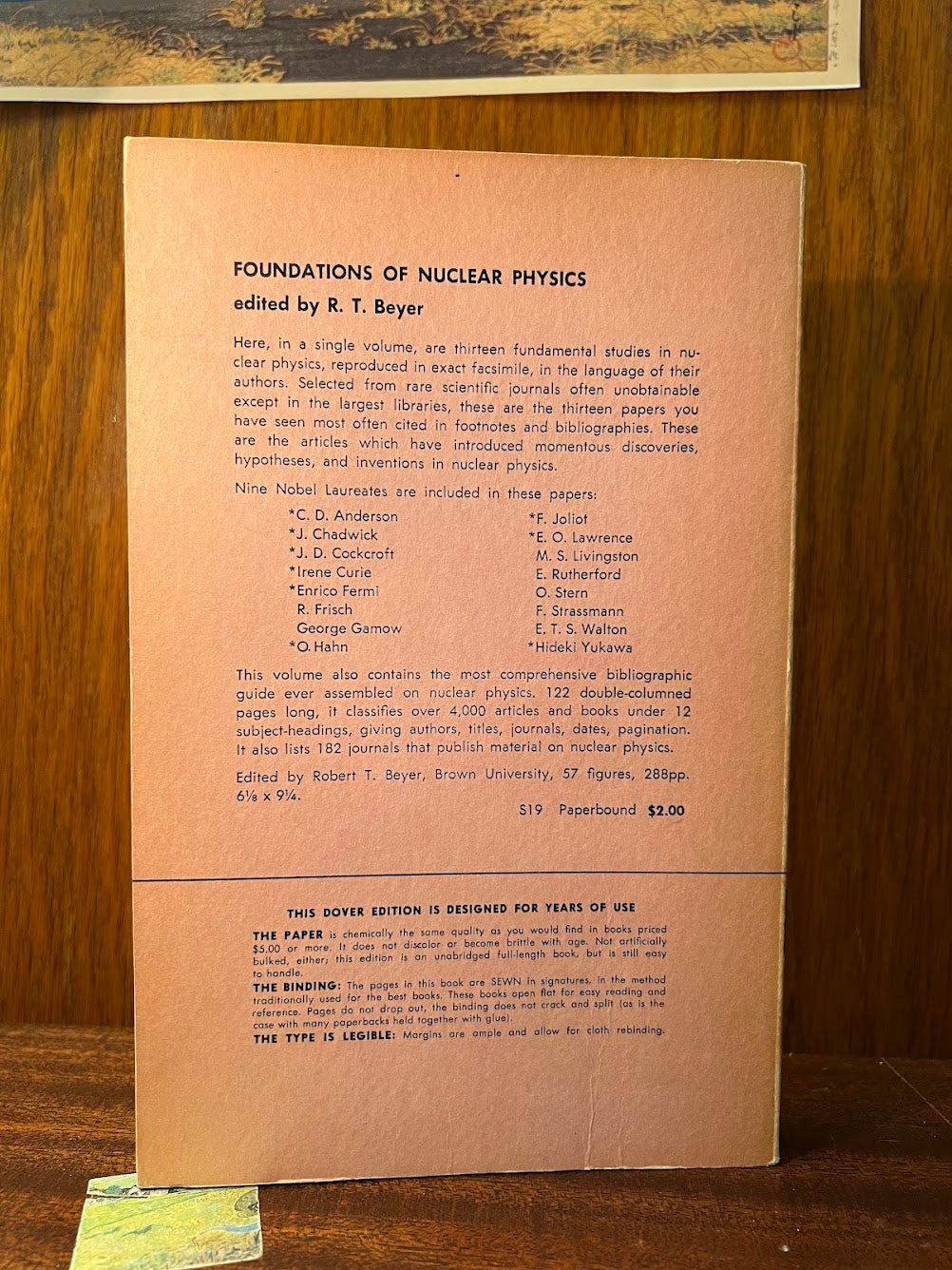 Foundations of Nuclear Physics edited by Robert T. Beyer