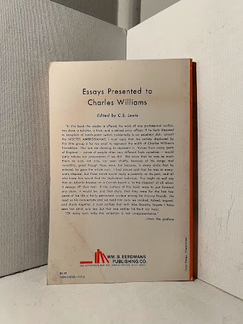 Essays Presented to Charles Williams edited by C.S. Lewis