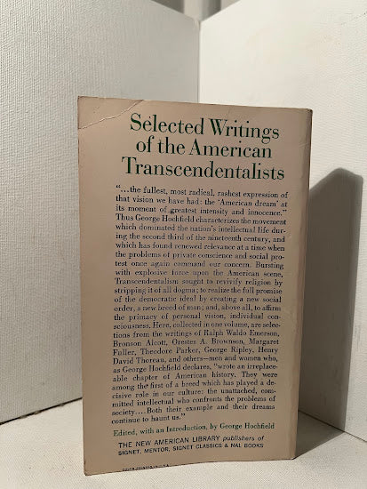 Selected Writings of the American Transcendentalists