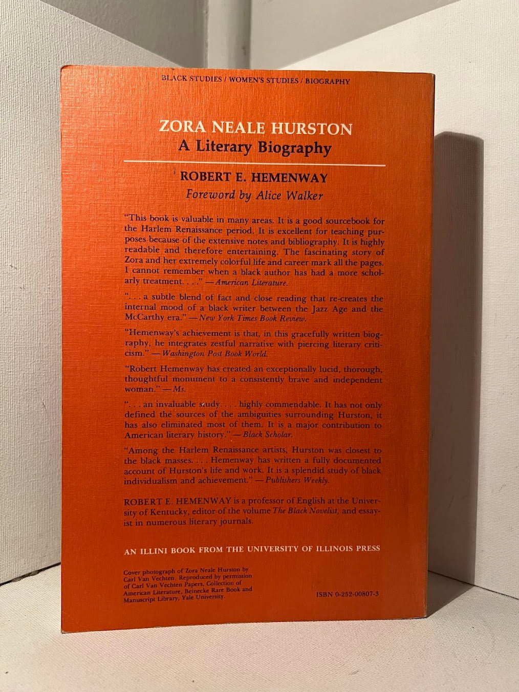 Zora Neale Hurston: A Literary Biography by Robert E. Hemenway