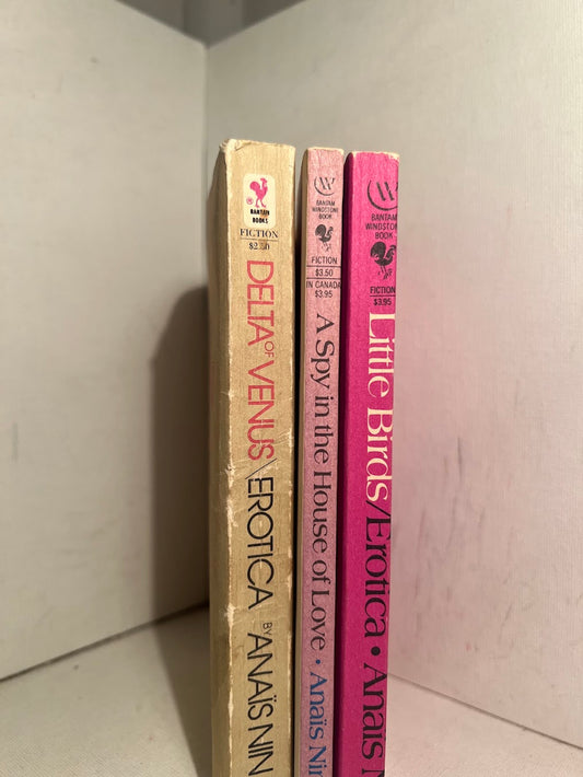 3 vintage paperbacks by Anais Nin