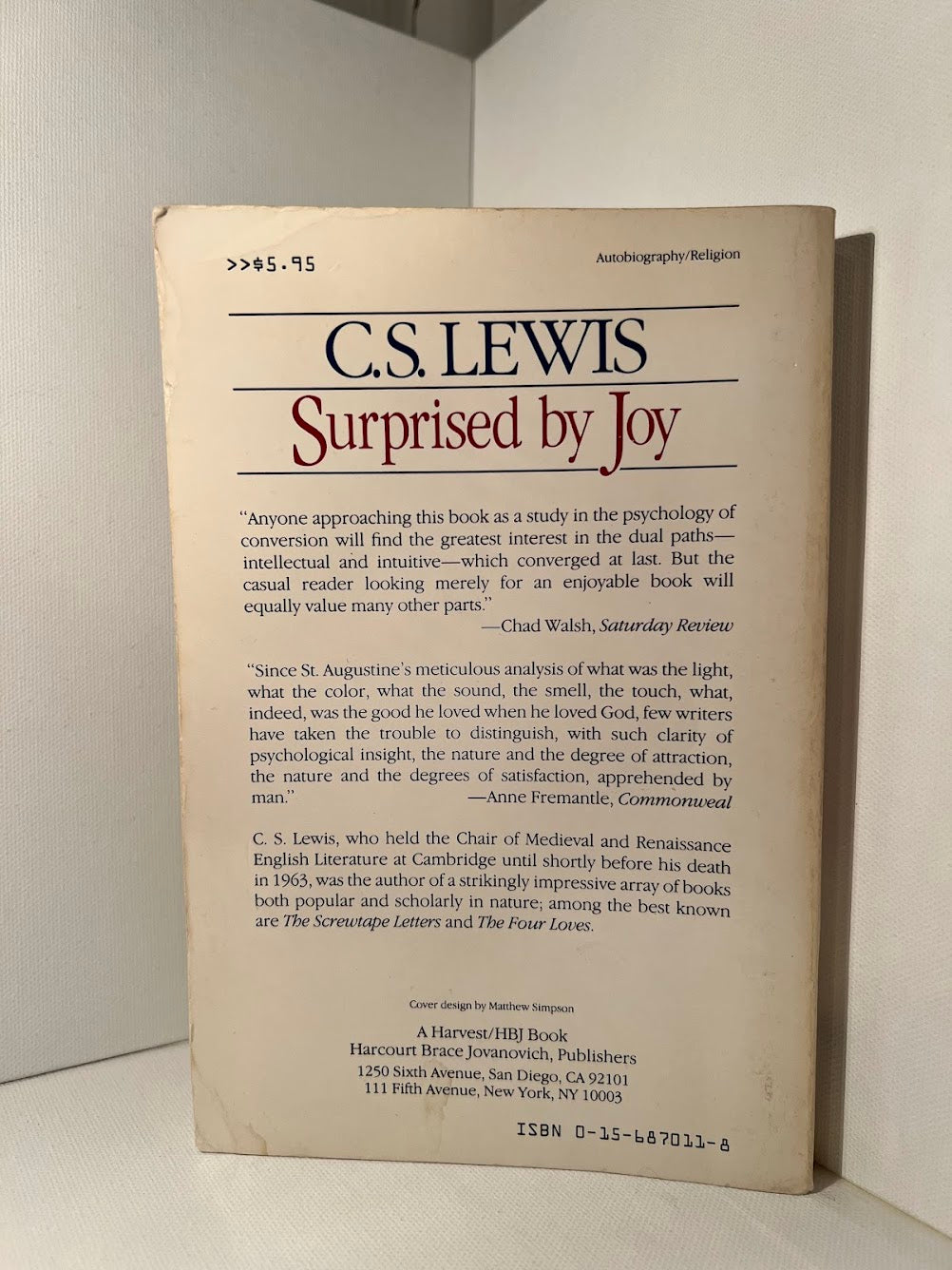 Surprised by Joy by C.S. Lewis
