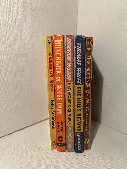 5 vintage 1940's paperbacks