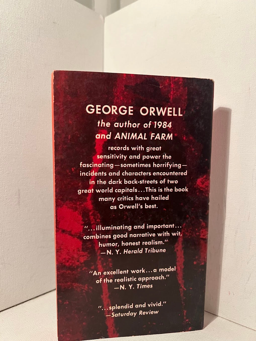 Down and Out in Paris and London by George Orwell