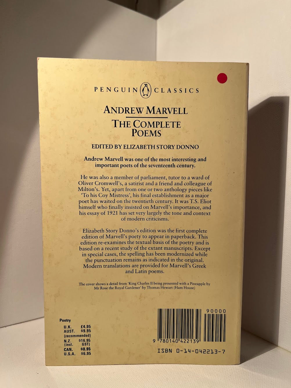 The Complete Poems by Andrew Marvell