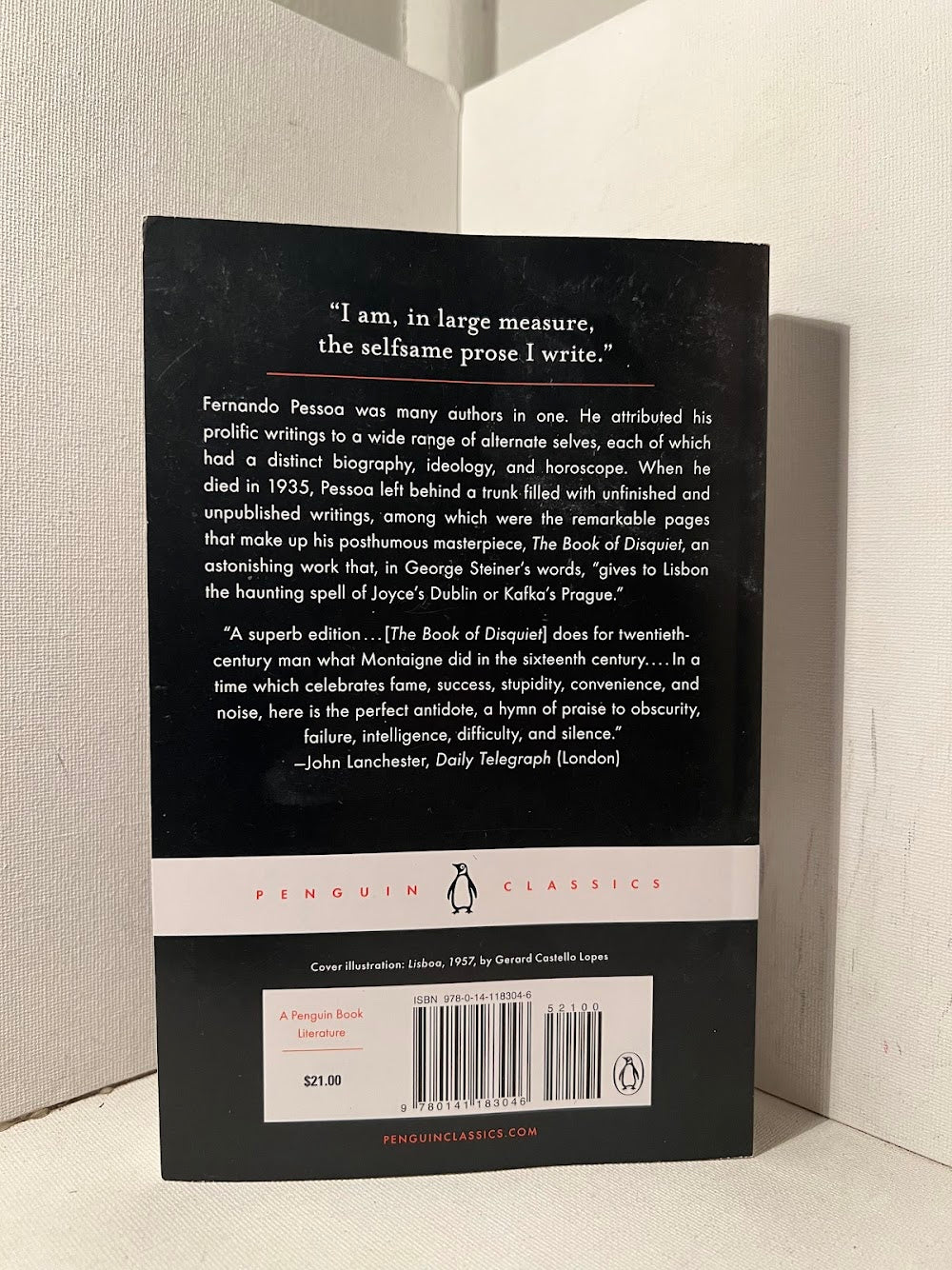 The Book of Disquiet by Fernando Pessoa