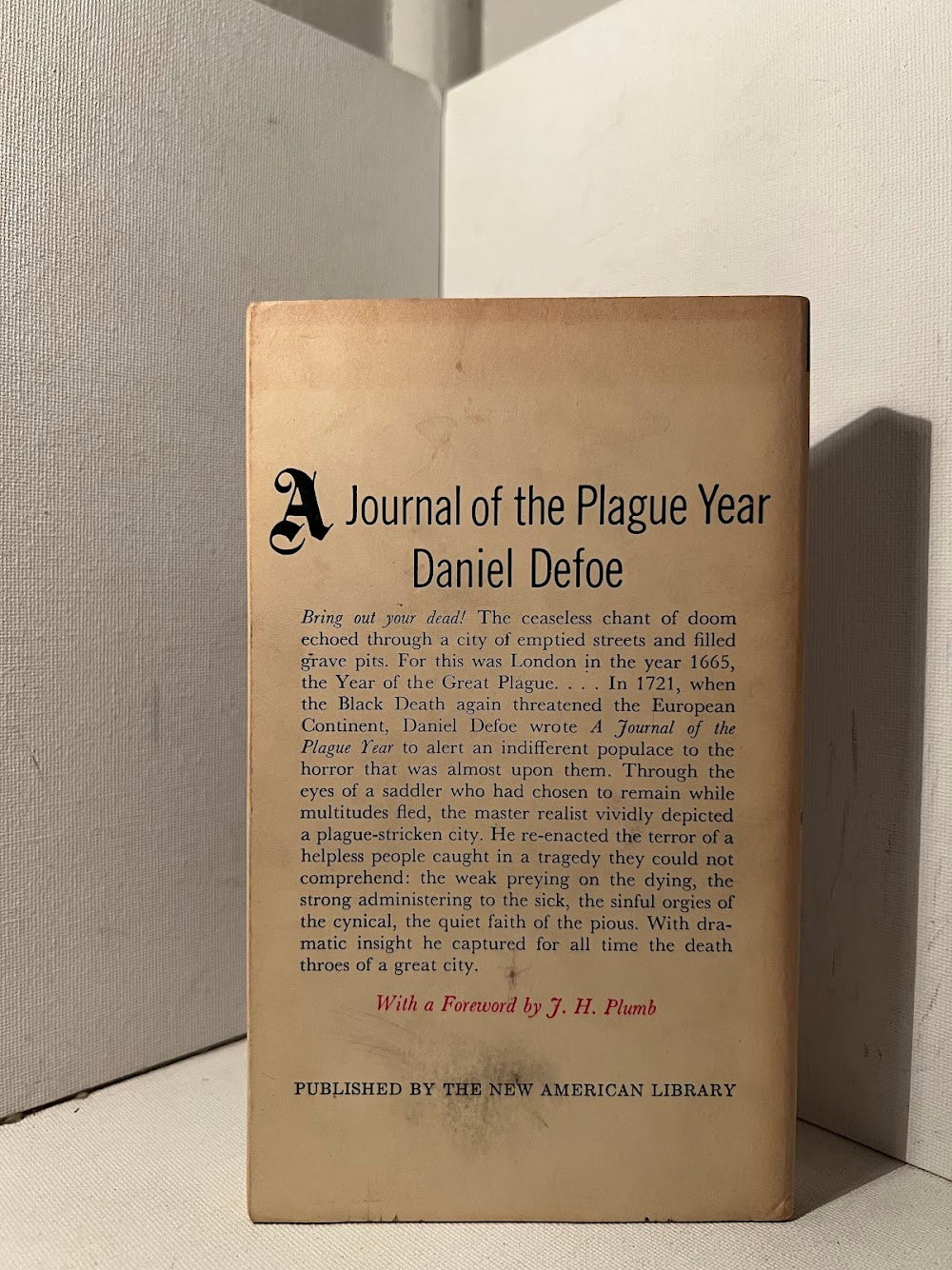 A Journal of the Plague Year by Daniel Defoe