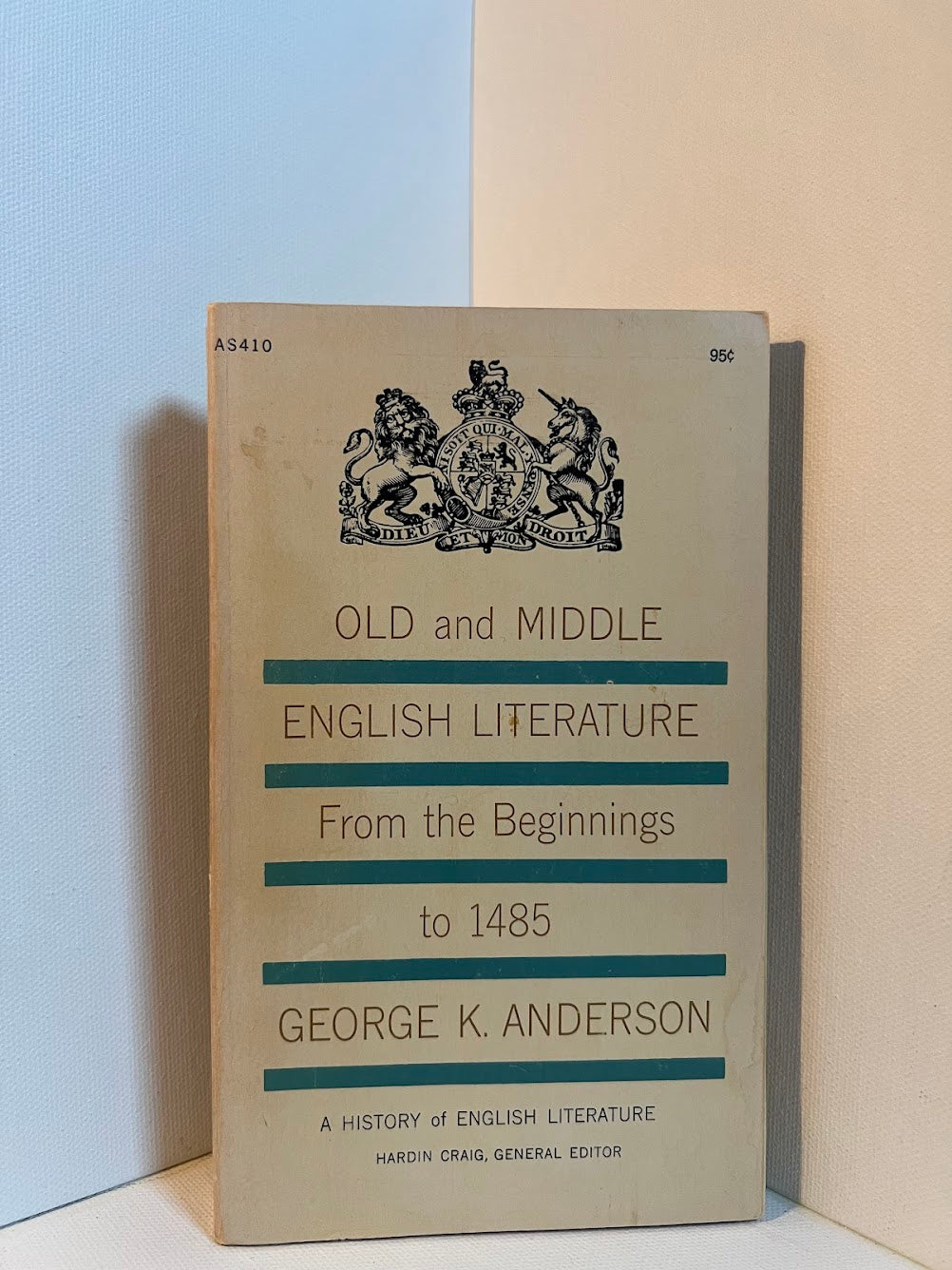 Old and Middle English Literature from the Beginnings to 1485 by George K. Anderson
