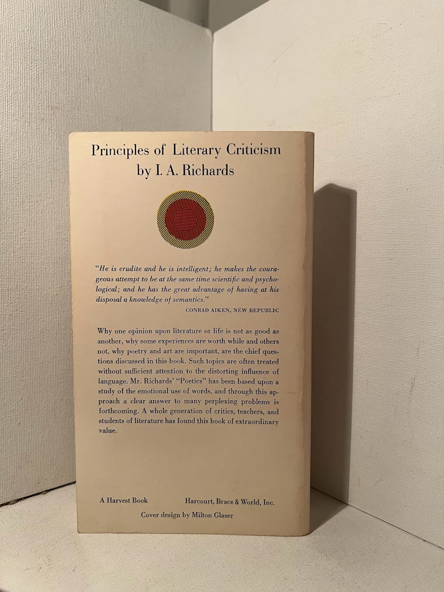 Principles of Literary Criticism by I.A. Richards
