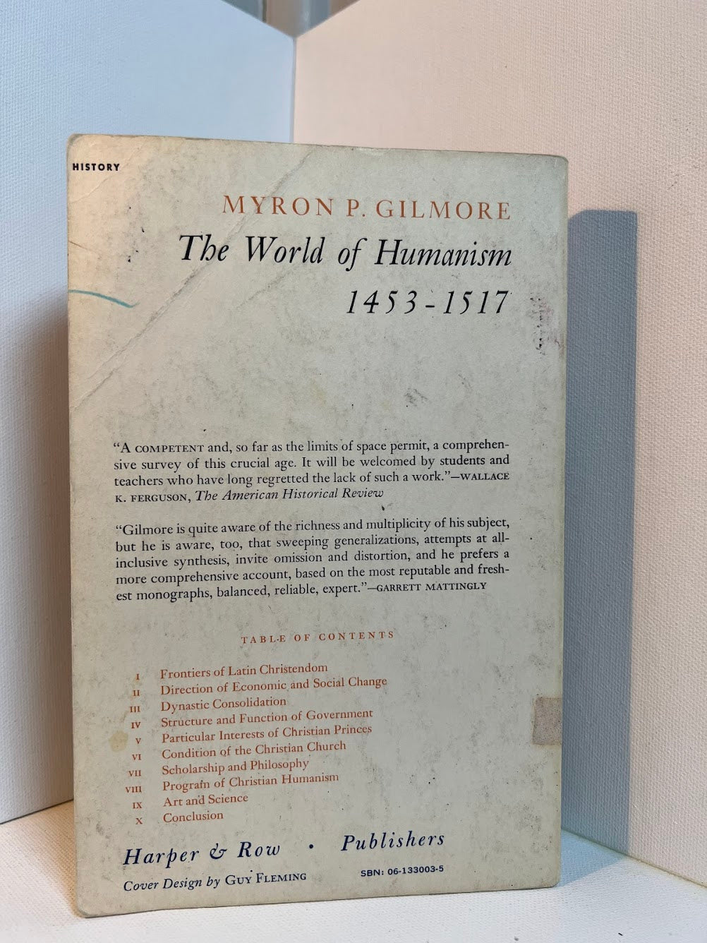 The World of Humanism by Myron P. Gilmore