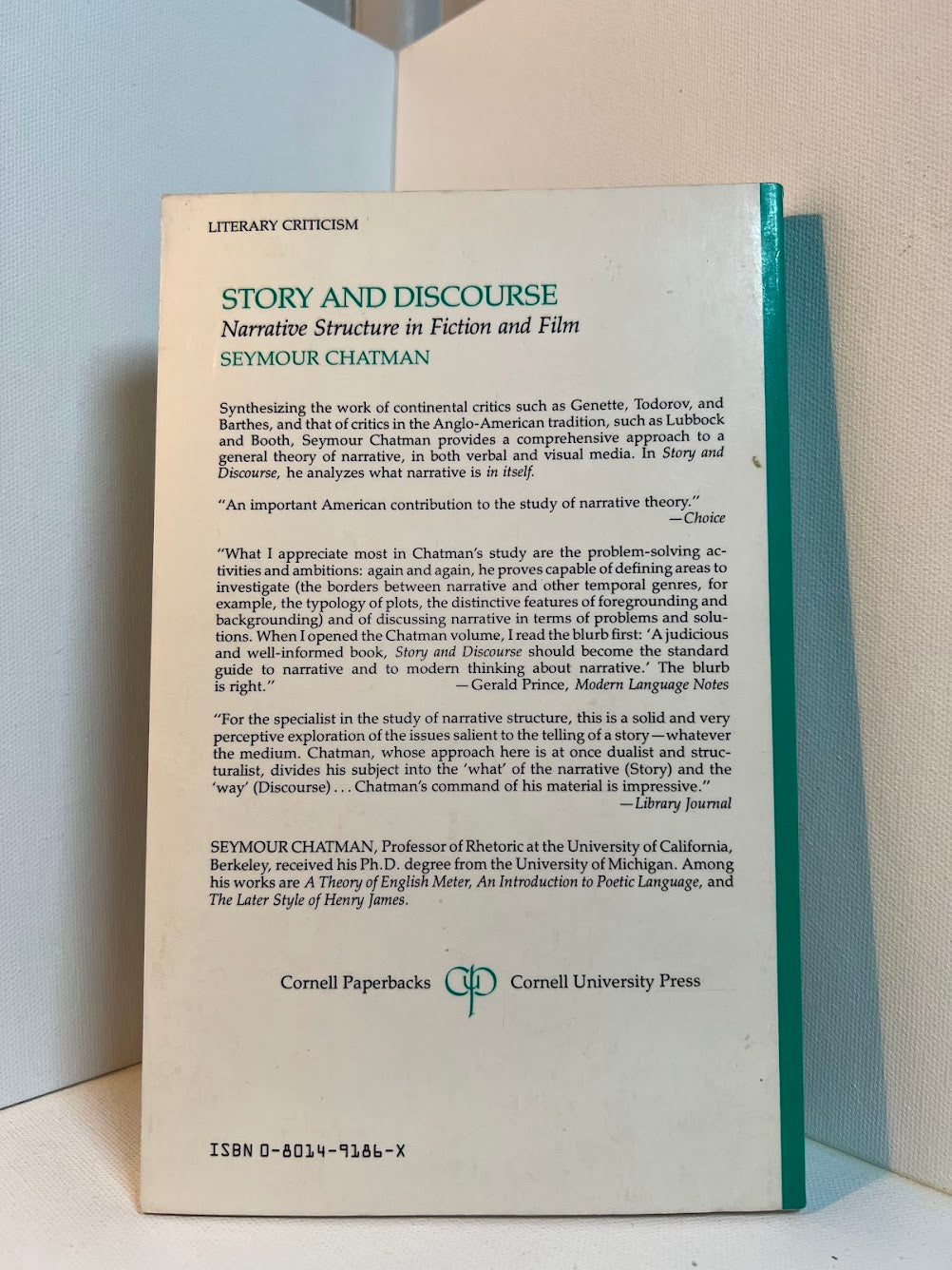 Story and Discourse by Seymour Chatman