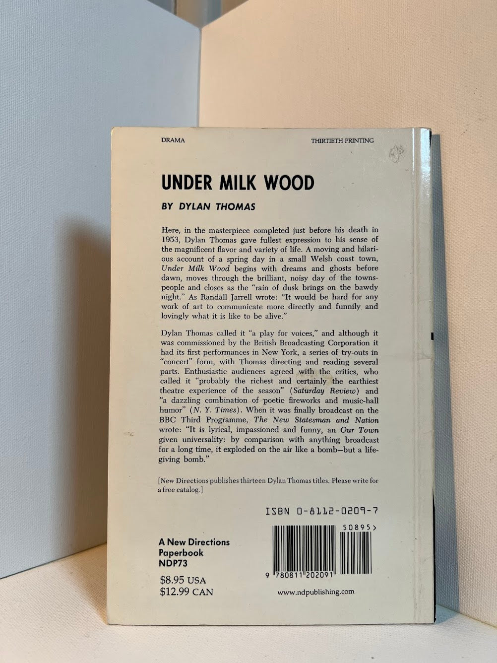 Under Milk Wood by Dylan Thomas