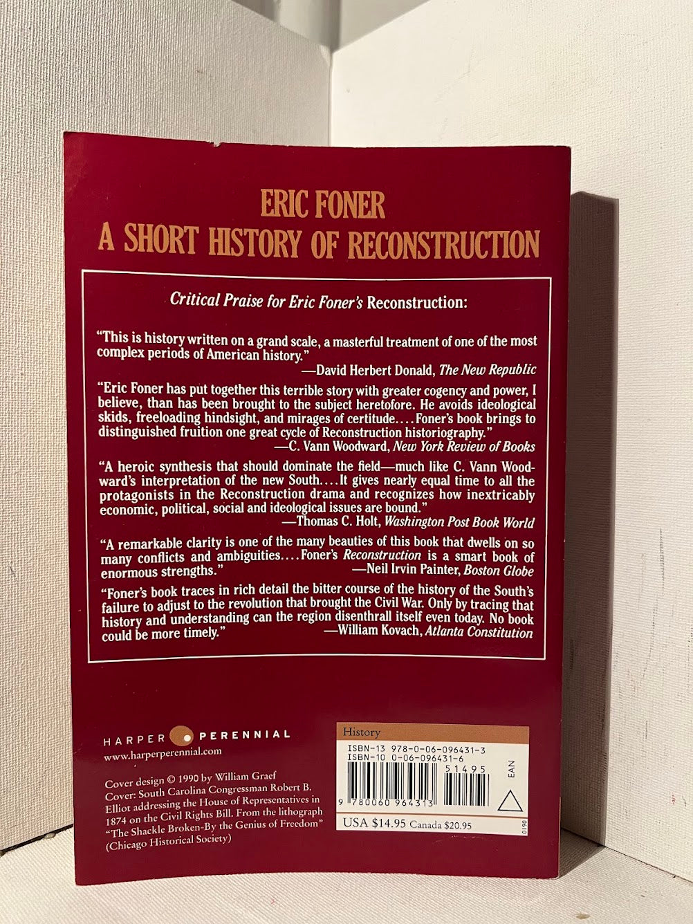 A Short History of Reconstruction by Eric Foner