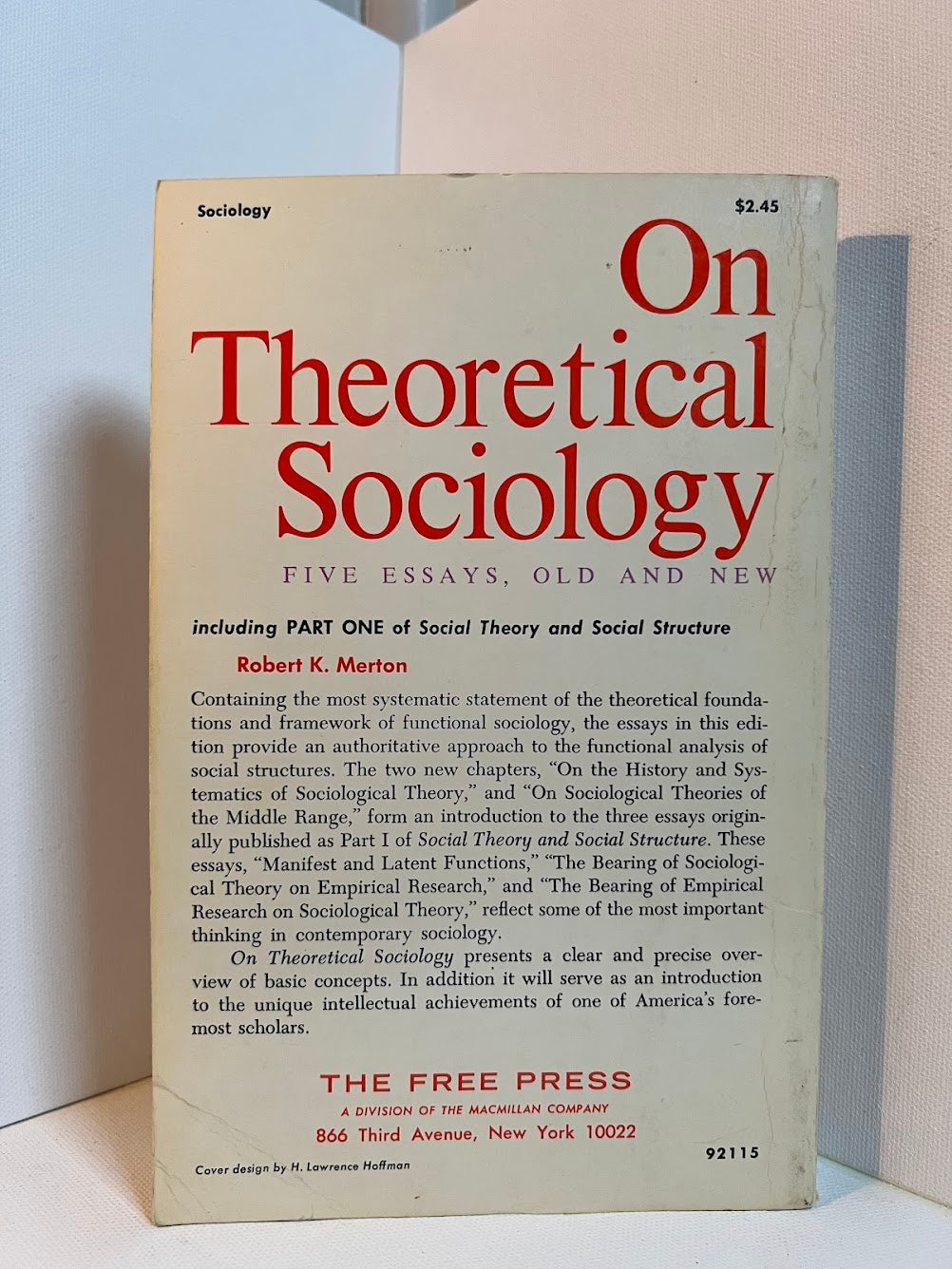 On Theoretical Sociology by Robert K. Merton