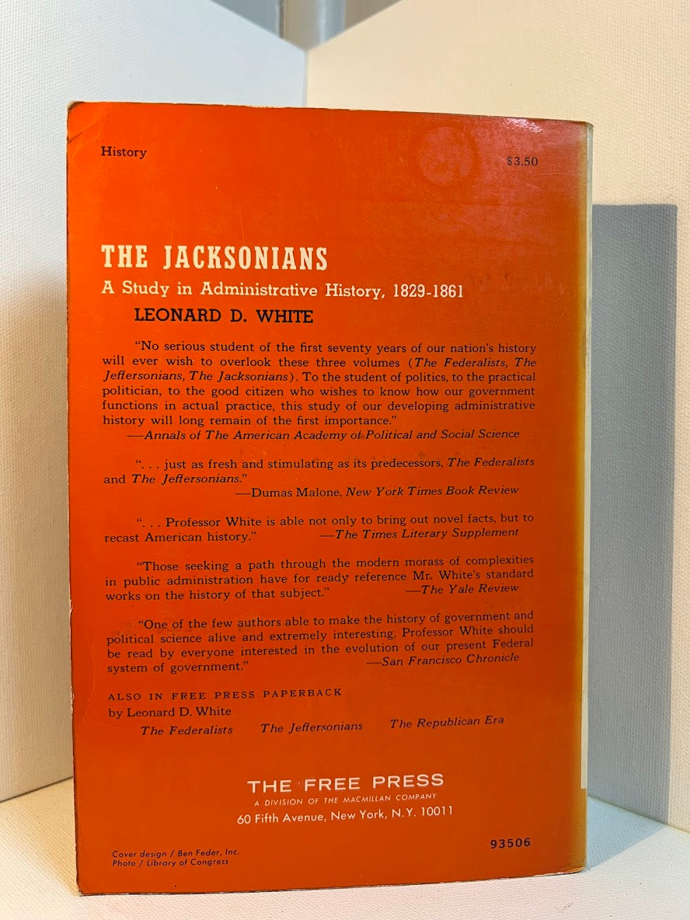 The Jacksonians by Leonard D. White