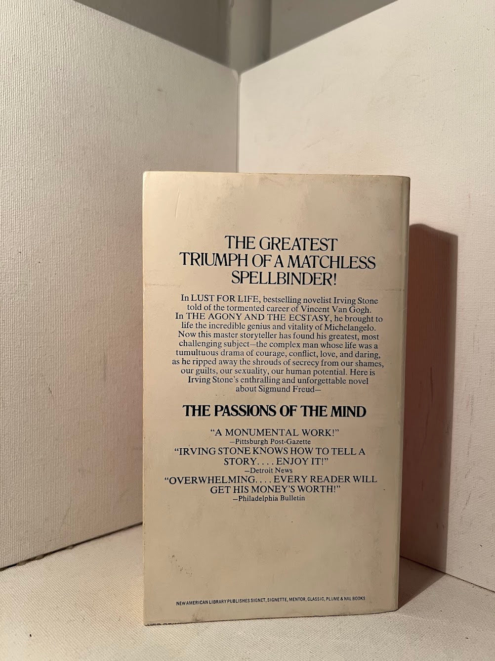 The Passions of the Mind by Irving Stone