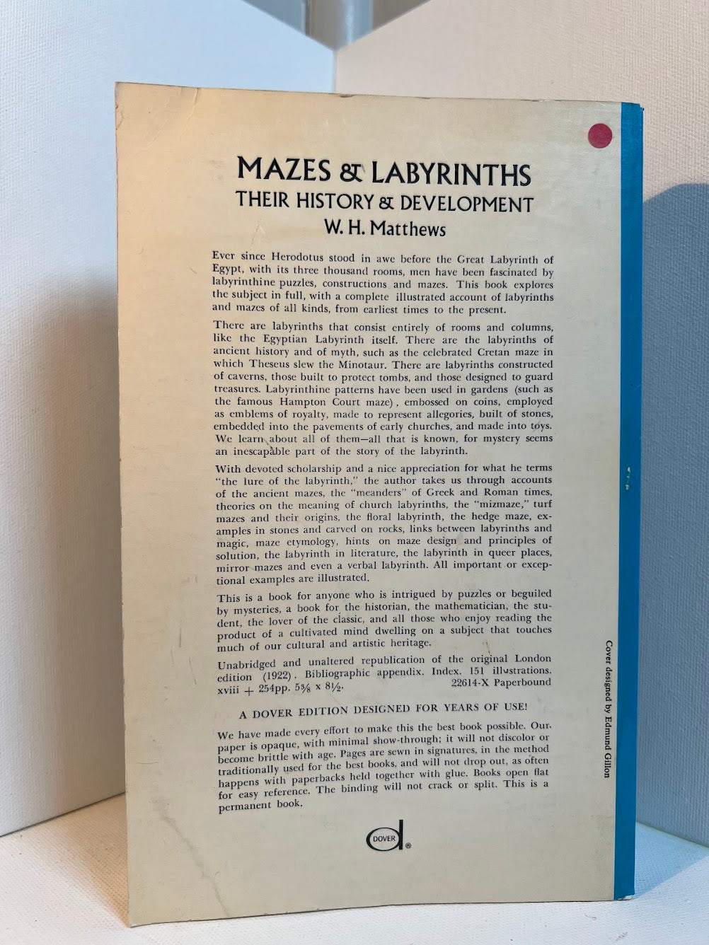 Mazes & Labyrinths - Their History & Development by W.H. Matthews