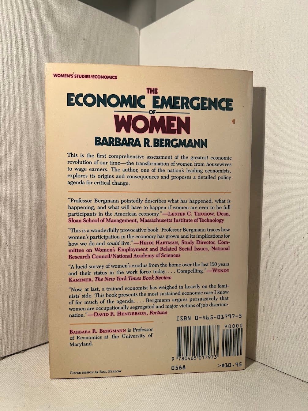 The Economic Emergence of Women by Barbara R. Bergmann