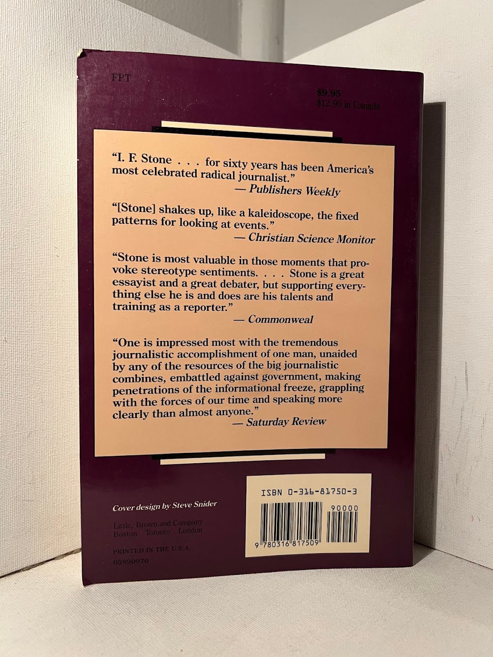 In A Time of Torment 1961-1967 by I.F. Stone