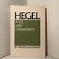Hegel Texts and Commentary by Walter Kaufmann