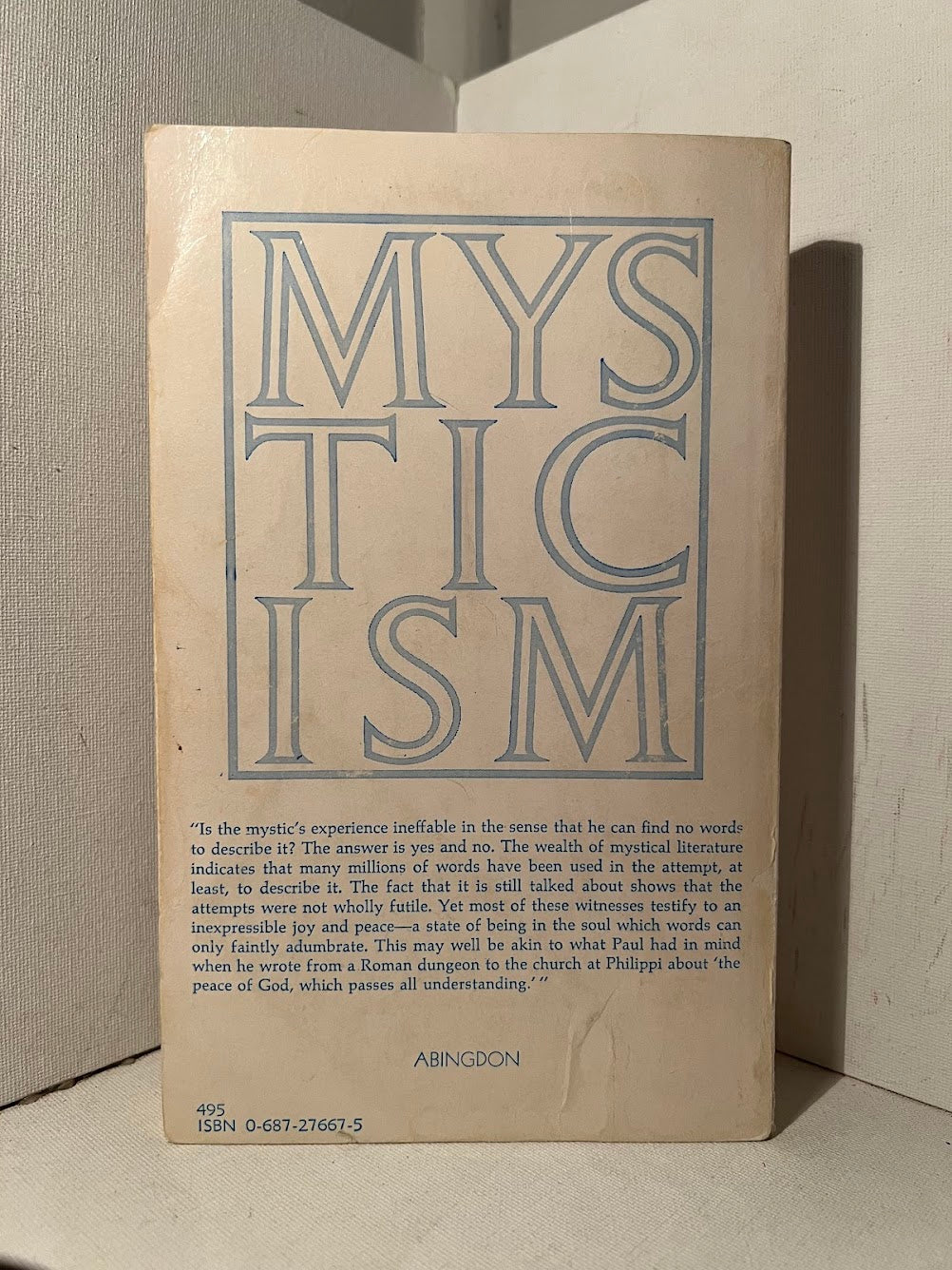 Mysticism Its Meaning & Message by Georgia Harkness