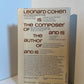 Selected Poems 1956-1968 by Leonard Cohen